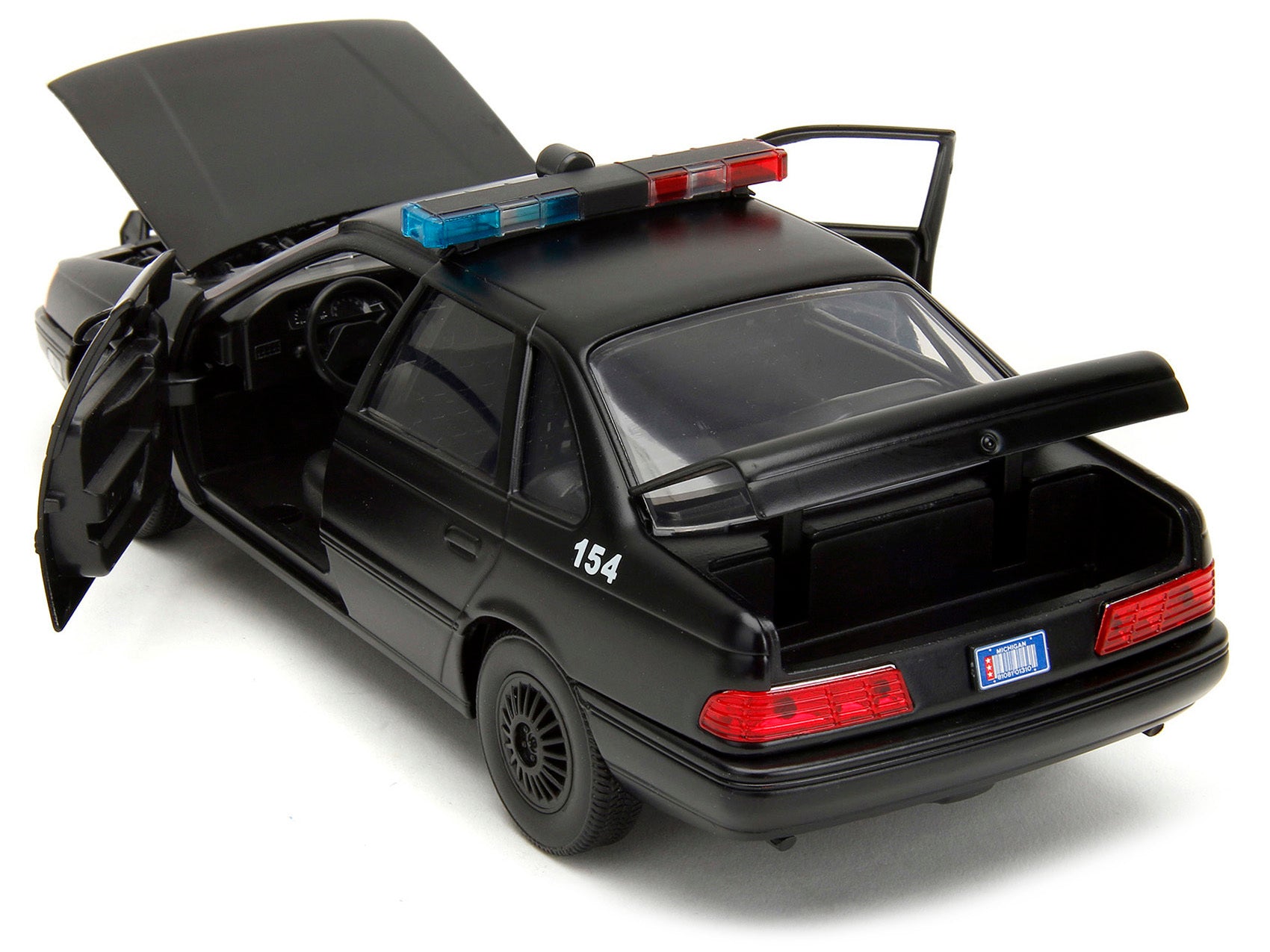 Ford Taurus OCP Matt Black "Detroit Police" and Robocop Diecast - Premium Movie/TV Series Models from Jada - Just $64.79! Shop now at Rapidvehicles