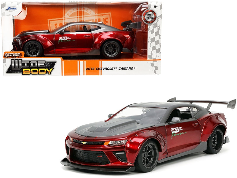 2016 Chevrolet Camaro Widebody "HKS" Candy Red Metallic and MattFREE SHIPPING IN US - Premium Chevrolet Models from Jada - Just $62.09! Shop now at Rapidvehicles