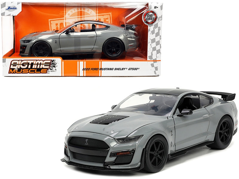 2020 Ford Mustang Shelby GT500 Gray with Black Top "Bigtime Muscle" Series 1/24 Diecast Model Car by Jada - Premium Mustang Models from Jada - Just $44.99! Shop now at Rapidvehicles