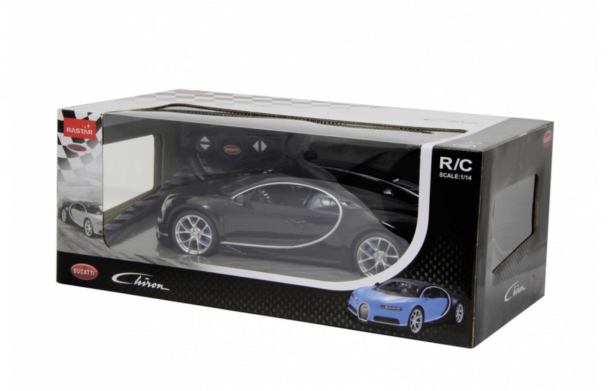 Rc Bugatti Chiron Boys 27 Mhz 1:14 Black - Premium  from Rapidvehicles - Just $69.99! Shop now at Rapidvehicles