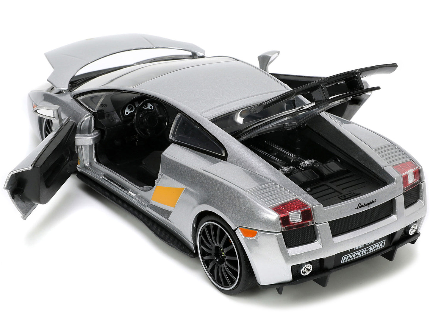 Lamborghini Gallardo Superleggera Silver Metallic with Yellow - Premium Lamborghini Models from Jada - Just $56.99! Shop now at Rapidvehicles