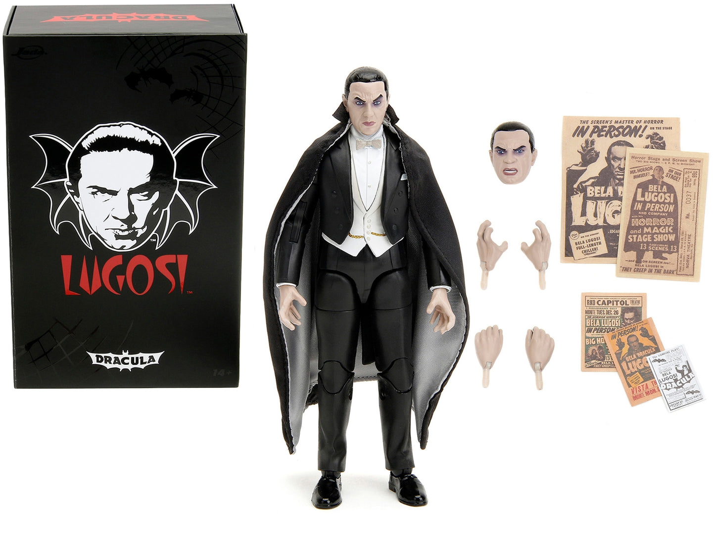 Bela Lugosi Dracula 6" Moveable Figure with Accessories by Jada - Premium Figures from Jada - Just $63.99! Shop now at Rapidvehicles