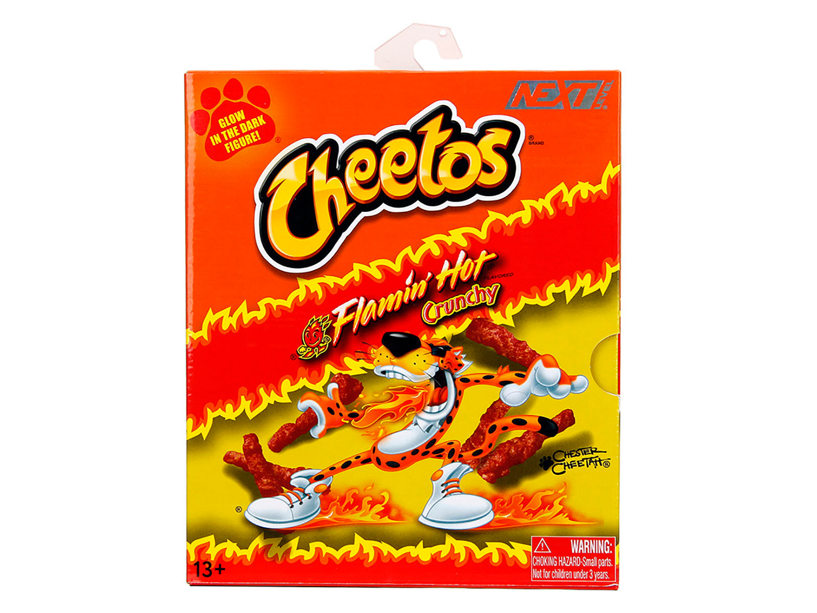 Chester Cheetah 5.5" Glow-in-the-Dark Figure with Accessories and Alternate Head and Hands "Flamin' Hot Cheetos Crunchy" Model by Jada free shipping USA