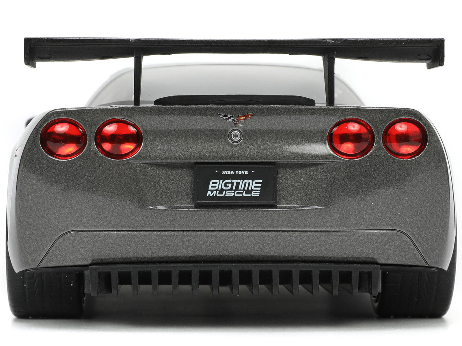 2005 Chevrolet Corvette C6-R Dark Gray Metallic "Corvette Racing" "Bigtime Muscle" Series 1/24 Diecast Model Car by Jada - Premium Corvette Models from Jada - Just $53.95! Shop now at Rapidvehicles