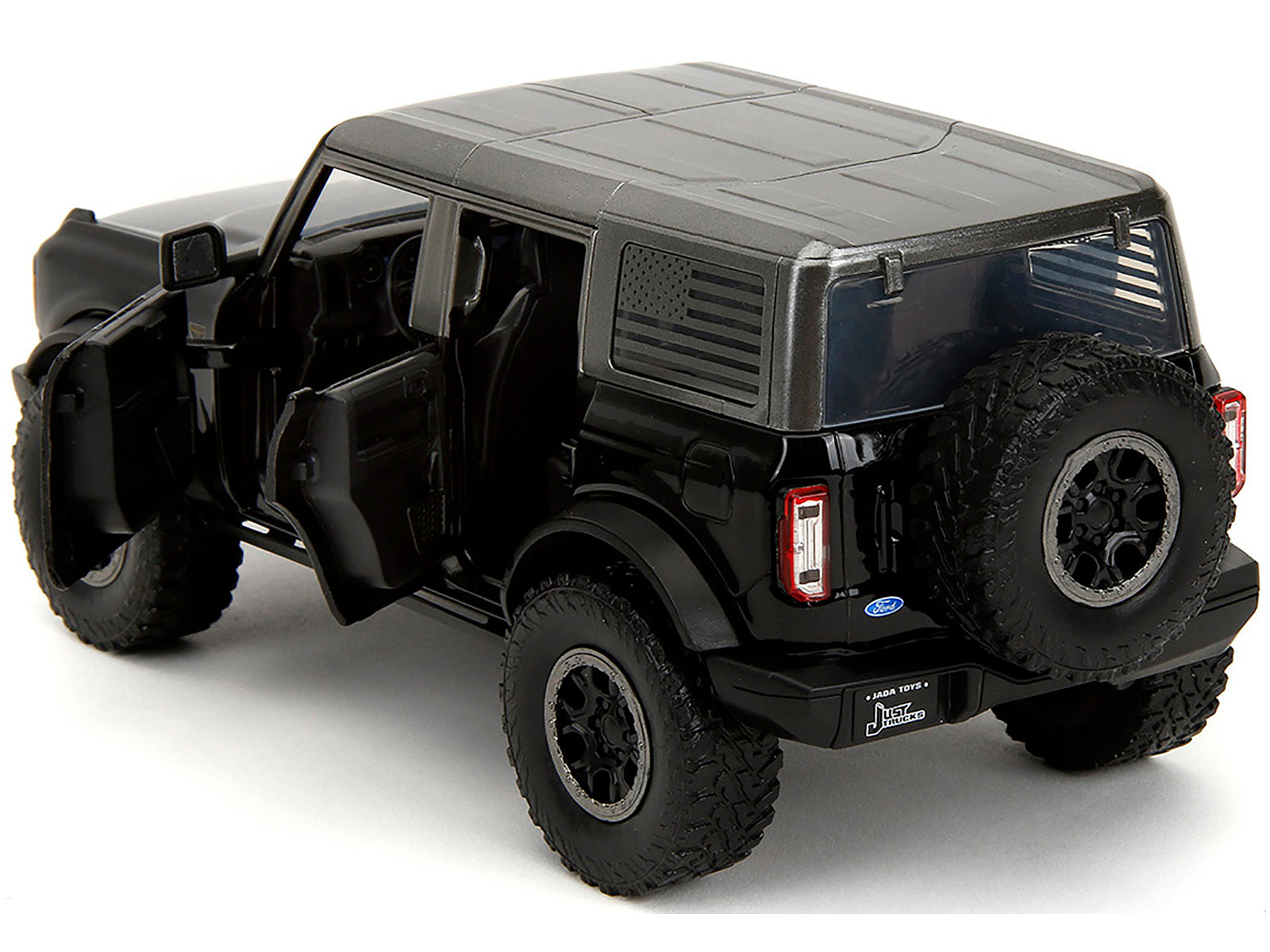 2021 Ford Bronco Badlands Black "Rigid" with Extra Wheels "Just Trucks" Series 1/24 Diecast Model Car by Jada - Premium Ford Models from Jada - Just $53.81! Shop now at Rapidvehicles