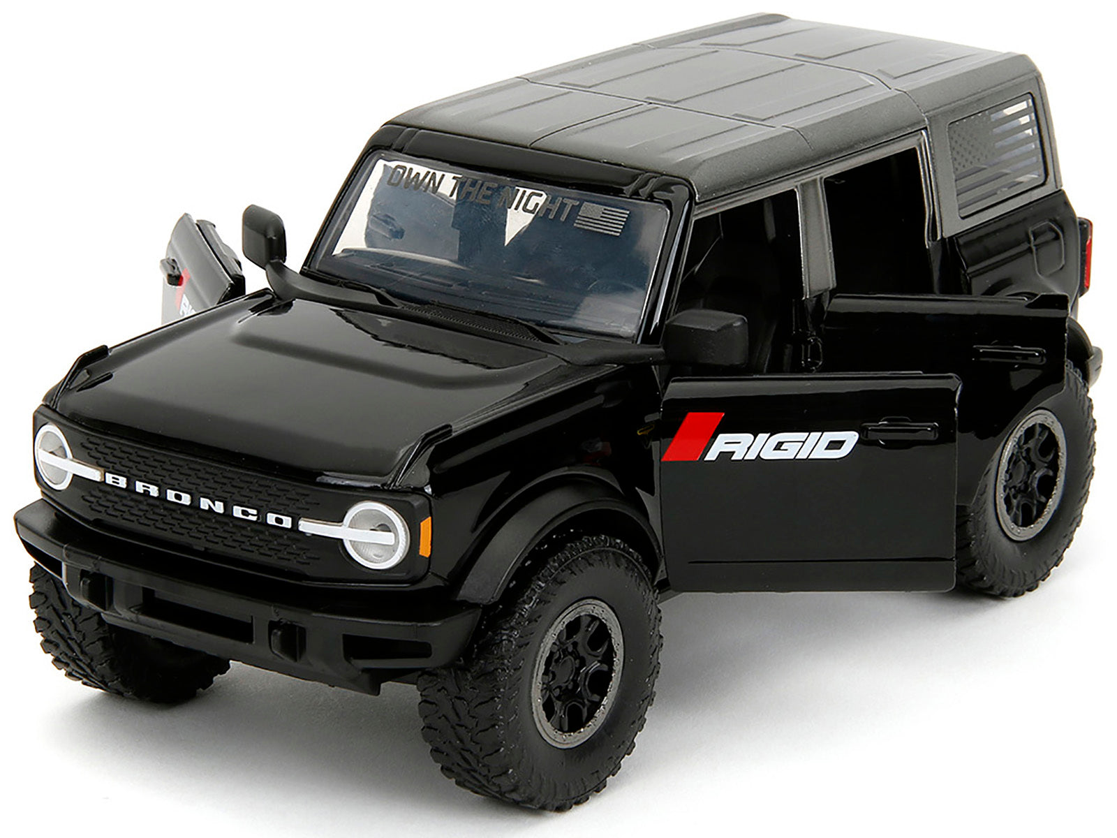 2021 Ford Bronco Badlands Black "Rigid" with Extra Wheels "Just Trucks" Series 1/24 Diecast Model Car by Jada - Premium Ford Models from Jada - Just $53.81! Shop now at Rapidvehicles