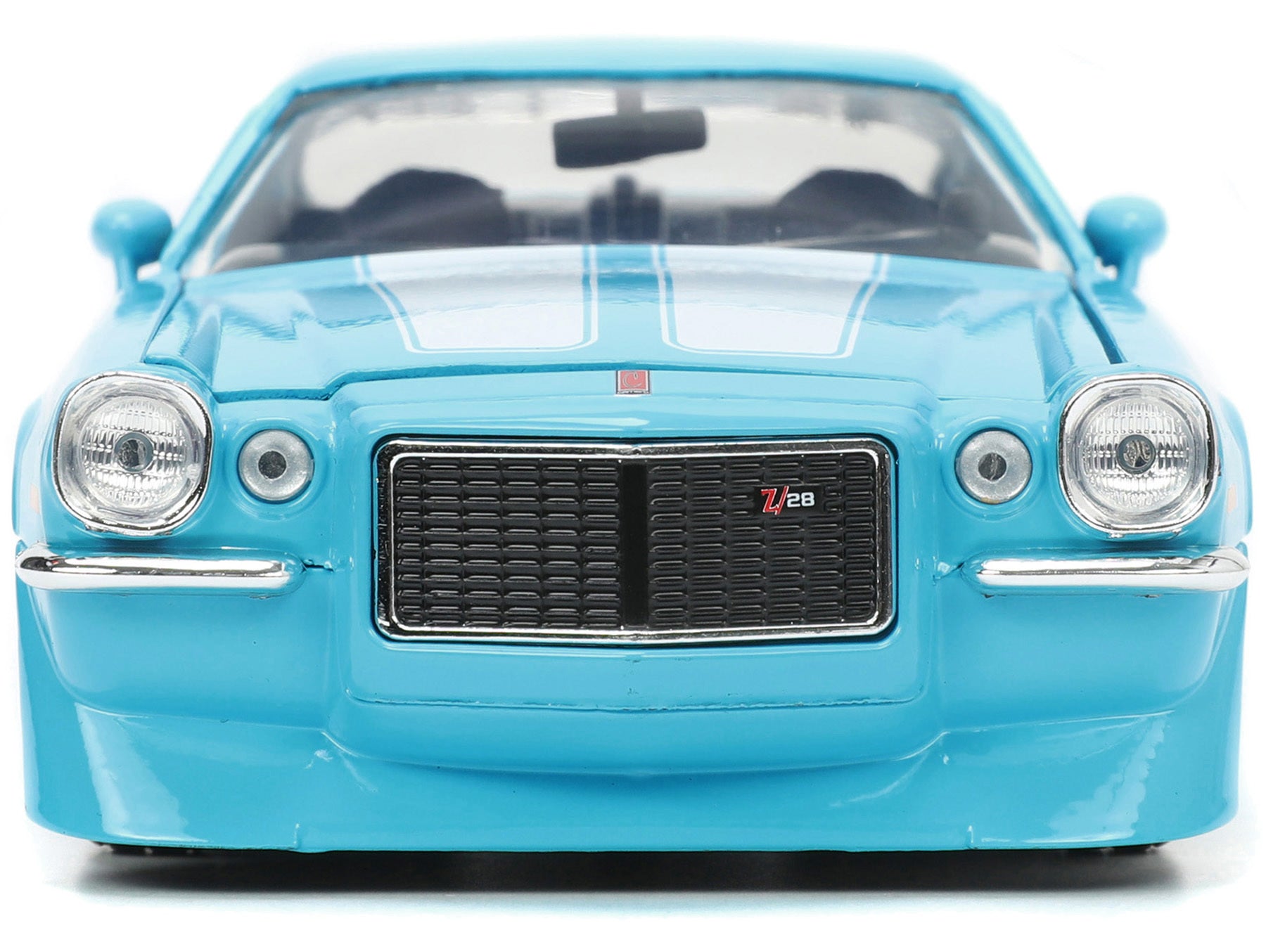 1971 Chevrolet Camaro Z/28 Light Blue with White Stripes "Bigtime Muscle" Series 1/24 Diecast Model Car by Jada - Premium Chevrolet Models from Jada - Just $53.95! Shop now at Rapidvehicles