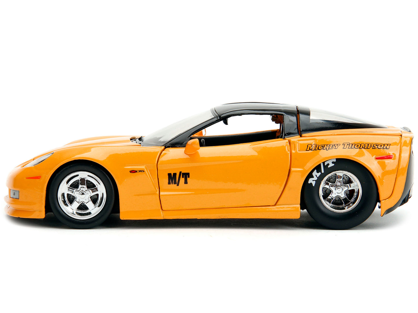 2006 Chevrolet Corvette Yellow with Black Top "Mickey Thompson" - Premium Corvette Models from Jada - Just $62.09! Shop now at Rapidvehicles