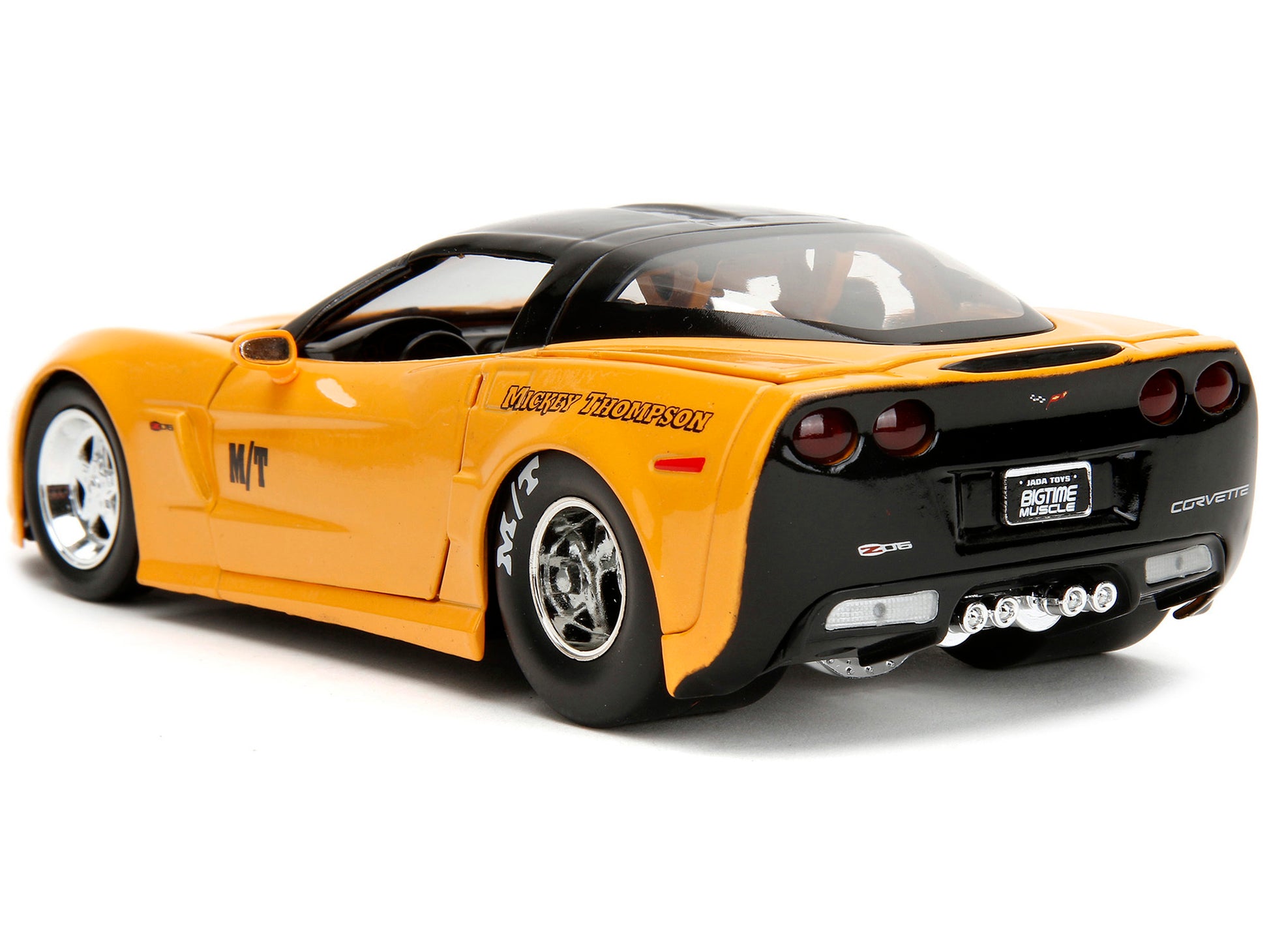 2006 Chevrolet Corvette Yellow with Black Top "Mickey Thompson" - Premium Corvette Models from Jada - Just $62.09! Shop now at Rapidvehicles