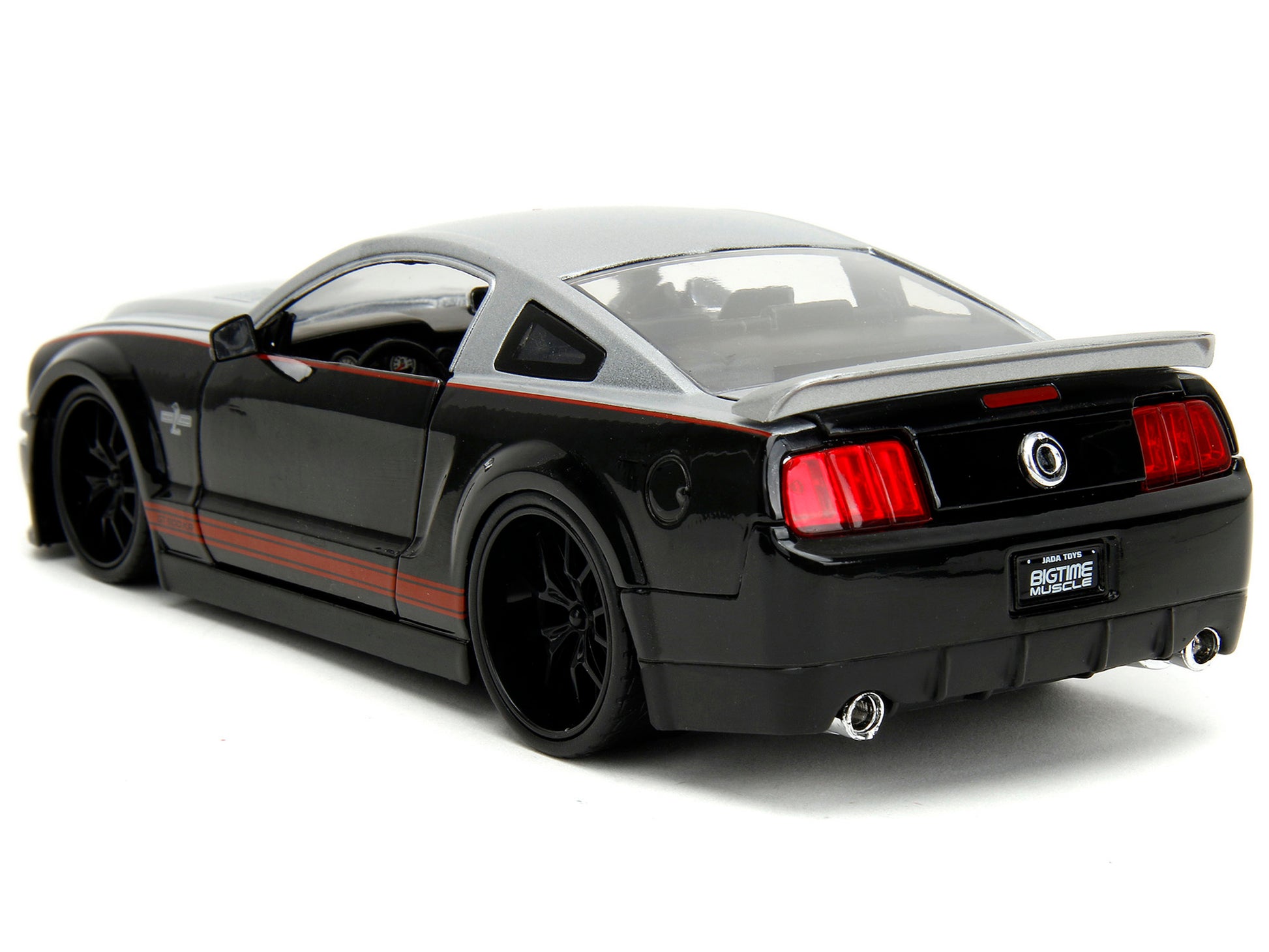 2008 Ford Shelby Mustang GT-500KR Silver and Black with RedFREE SHIPPING IN US - Premium Mustang Models from Jada - Just $62.09! Shop now at Rapidvehicles