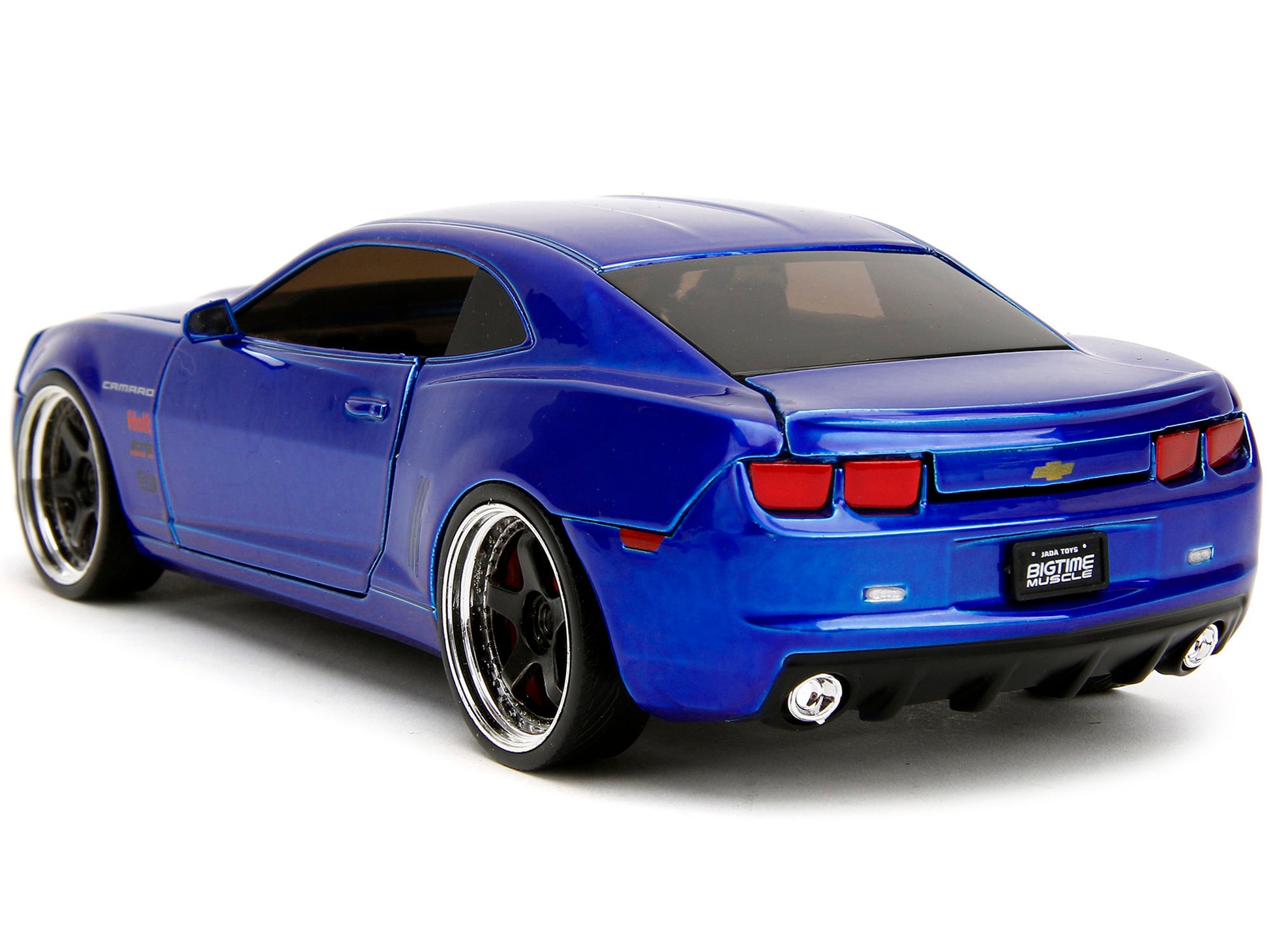 2010 Chevrolet Camaro Candy Blue with Black Hood "Bigtime Muscle" - Premium Chevrolet Models from Jada - Just $48.56! Shop now at Rapidvehicles