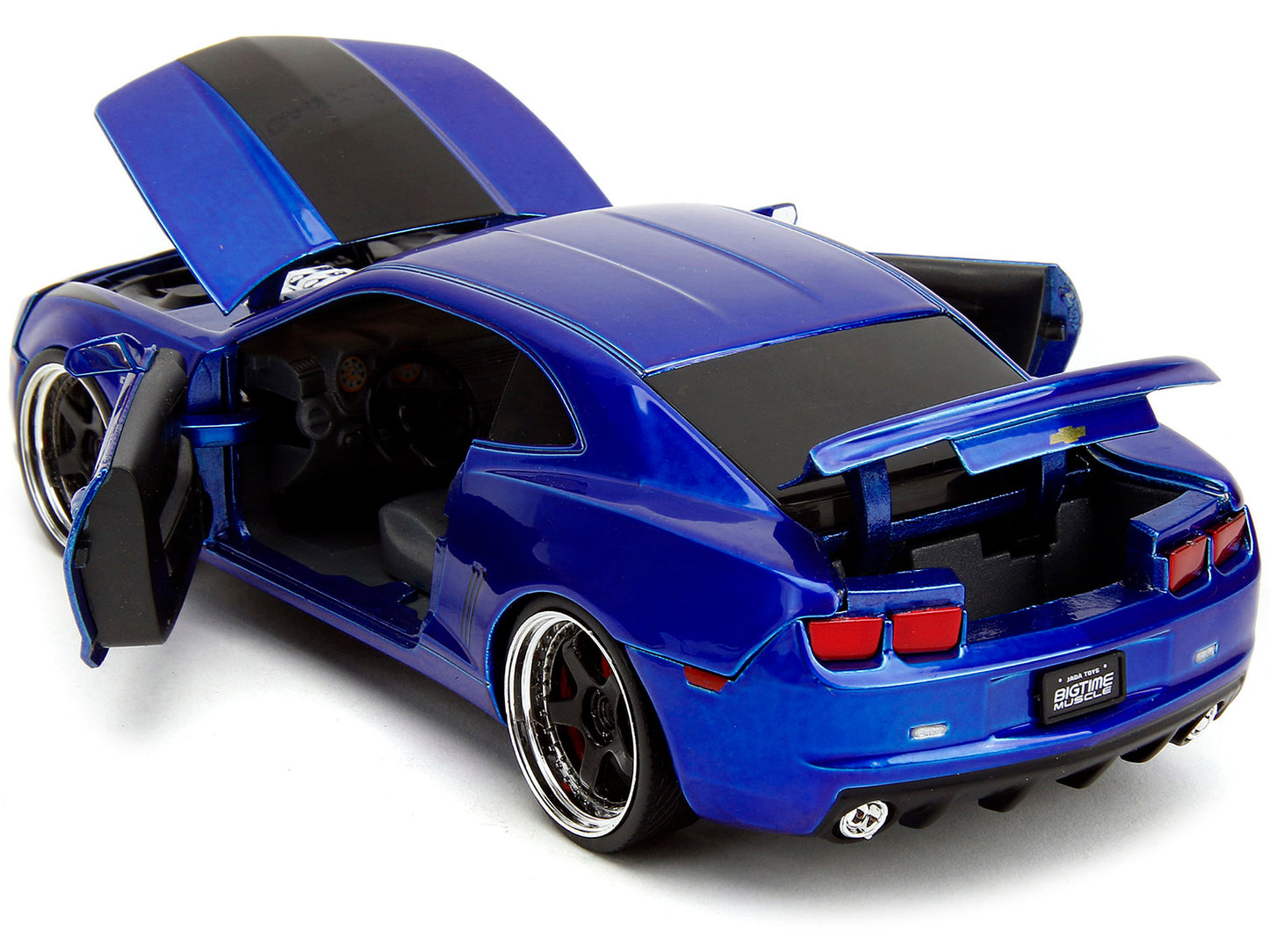 2010 Chevrolet Camaro Candy Blue with Black Hood "Bigtime Muscle" - Premium Chevrolet Models from Jada - Just $48.56! Shop now at Rapidvehicles