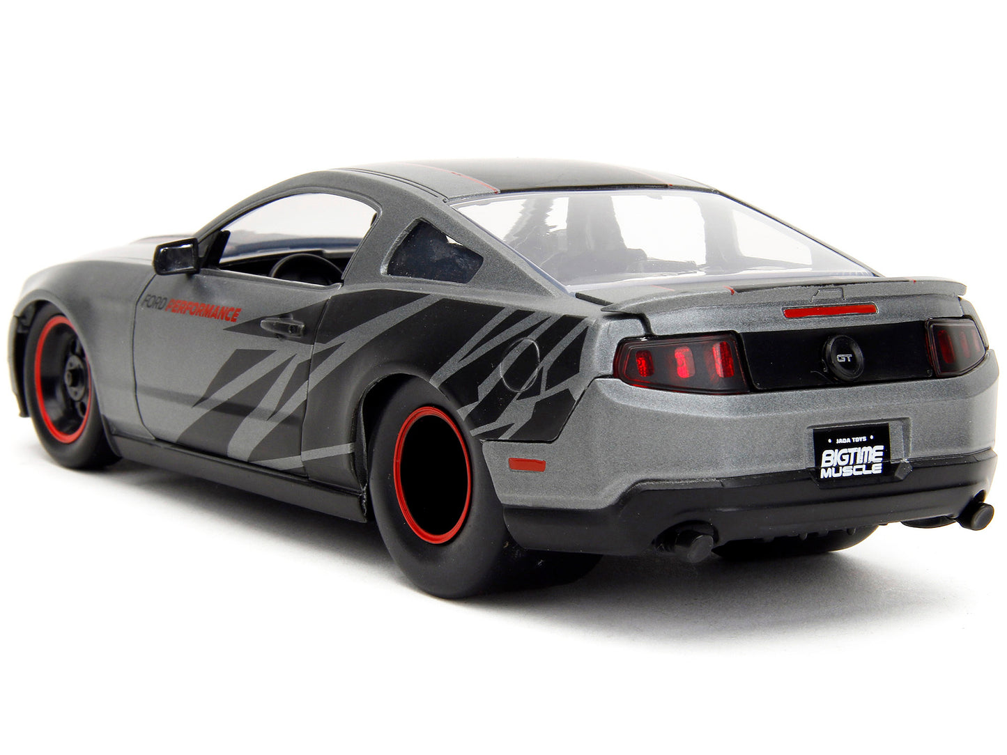 2010 Ford Mustang GT Matt Gray Metallic with Black Graphics and - Premium Mustang Models from Jada - Just $58.49! Shop now at Rapidvehicles