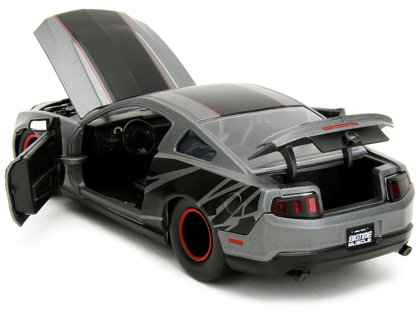 2010 Ford Mustang GT Matt Gray Metallic with Black Graphics and - Premium Mustang Models from Jada - Just $58.49! Shop now at Rapidvehicles