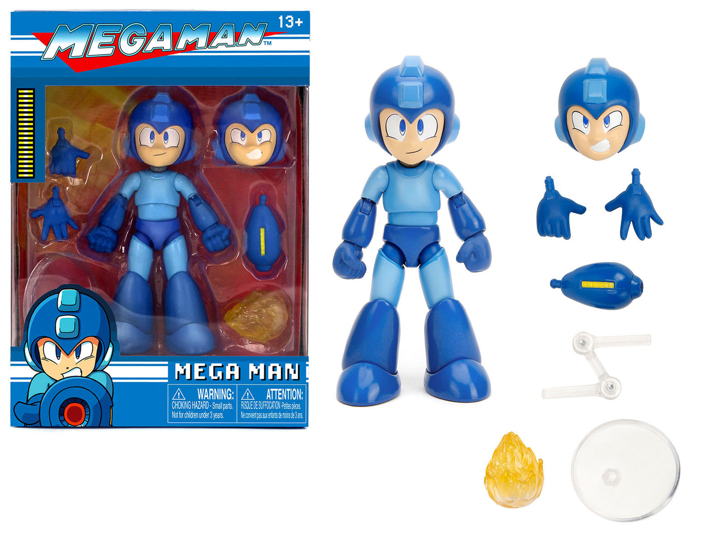 Mega Man 4.5" Moveable Figure with Accessories and Alternate Head - Premium Figures from Jada - Just $37.10! Shop now at Rapidvehicles