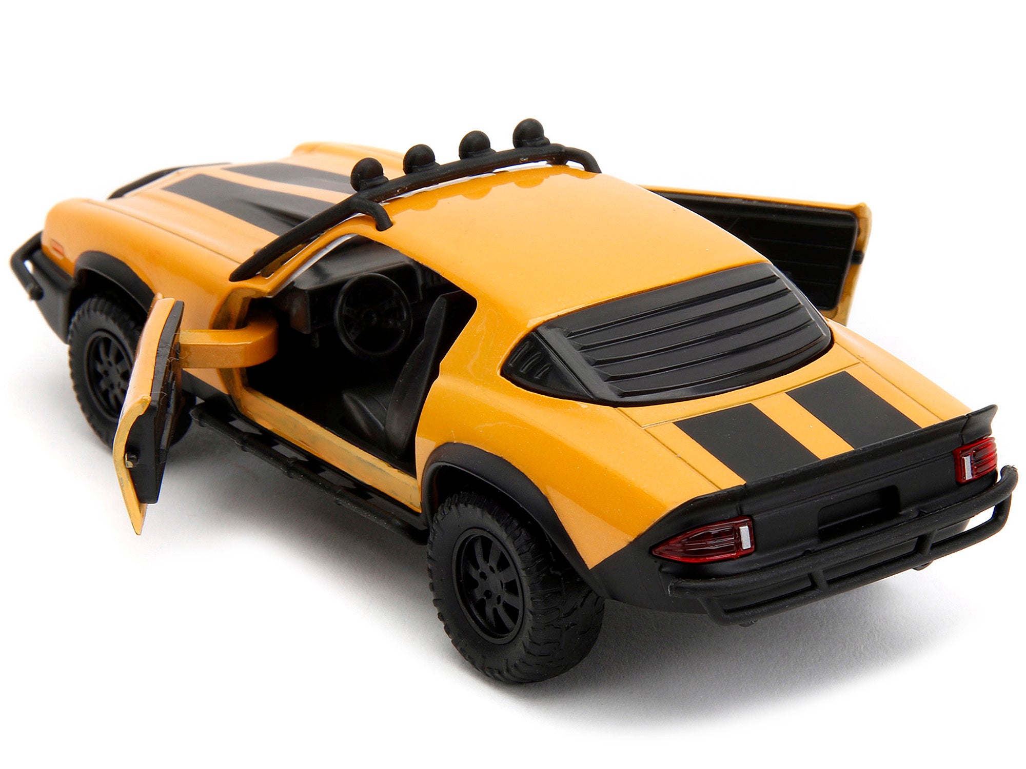 1977 Chevrolet Camaro Off-Road Version Yellow Metallic with Black Stripes "Transformers: Rise of the Beasts" (2023) Movie "Hollywood Rides" Series 1/32 Diecast Model Car by Jada