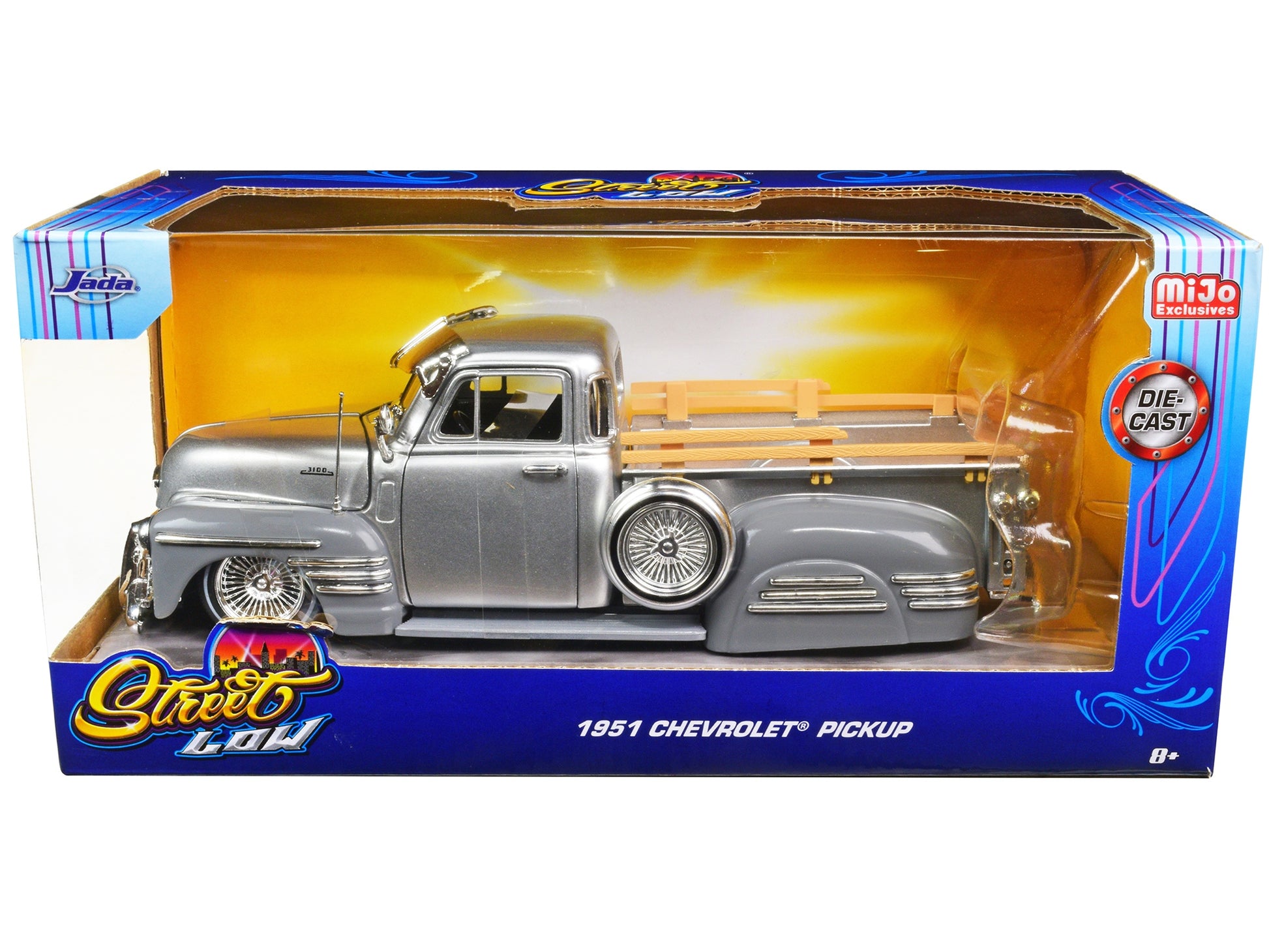 1951 Chevrolet 3100 Pickup Truck Lowrider Silver Metallic and - Premium Pickup Trucks Models from Jada - Just $53.09! Shop now at Rapidvehicles