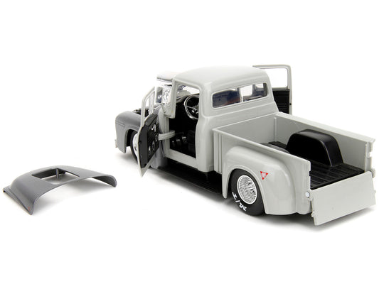 1956 Ford F-100 Pickup Truck Tan and Gray Metallic and GuileFREE SHIPPING IN US - Premium Movie/TV Series Models from Jada - Just $64.79! Shop now at Rapidvehicles