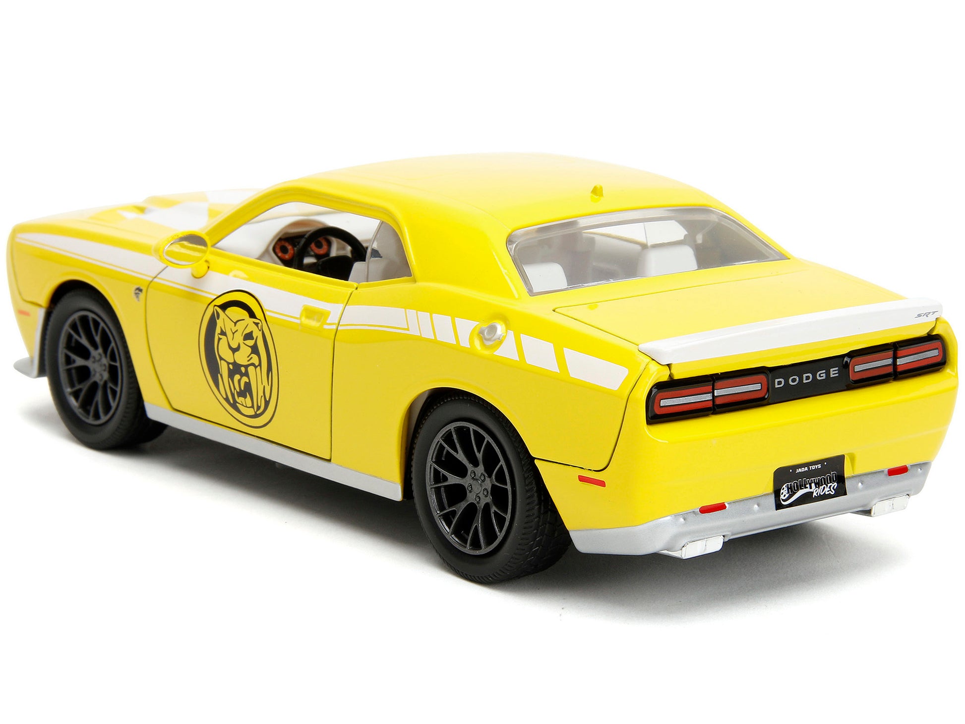 2015 Dodge Challenger SRT Hellcat Yellow with Graphics and Yellow - Premium Movie/TV Series Models from Jada - Just $64.79! Shop now at Rapidvehicles