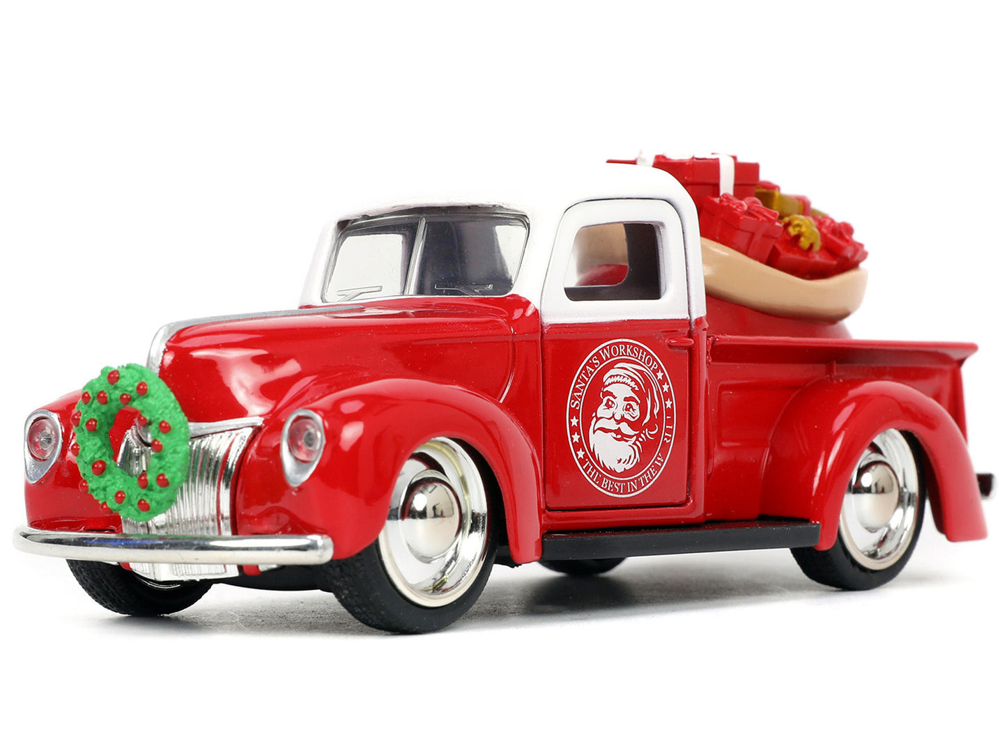 1941 Ford Pickup Truck Red and White "Santa's Workshop" and 1957 - Premium Ford Models from Jada - Just $51.29! Shop now at Rapidvehicles