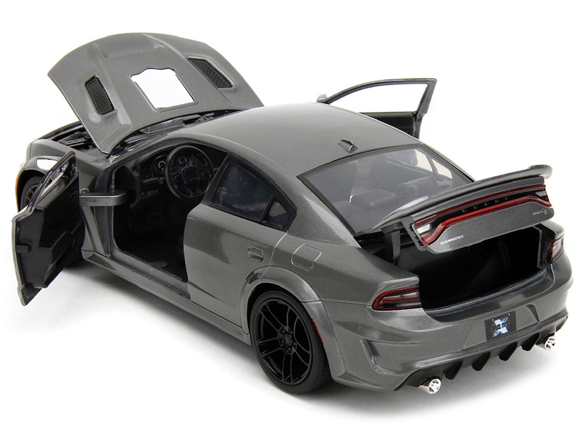 2021 Dodge Charger SRT Hellcat Gray Metallic "Fast X" (2023) - Premium Fast & Furious Models from Jada - Just $58.99! Shop now at Rapidvehicles