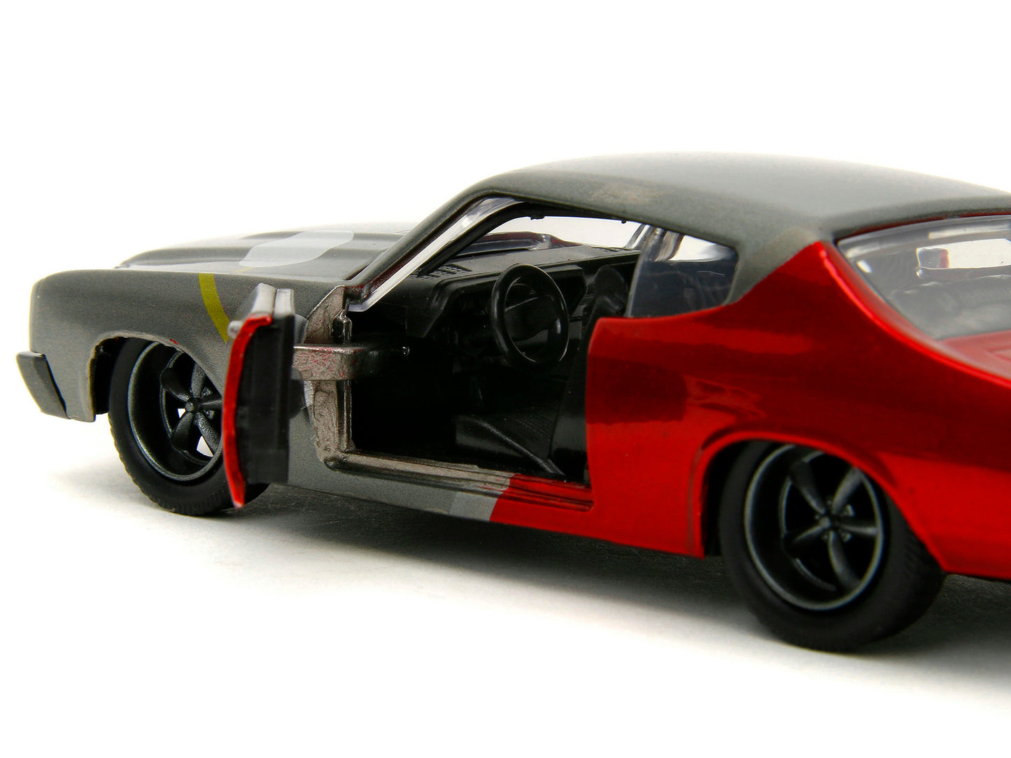 1970 Chevrolet Chevelle SS Gray Metallic and Red Metallic with - Premium Movie/TV Series Models from Jada - Just $32.39! Shop now at Rapidvehicles