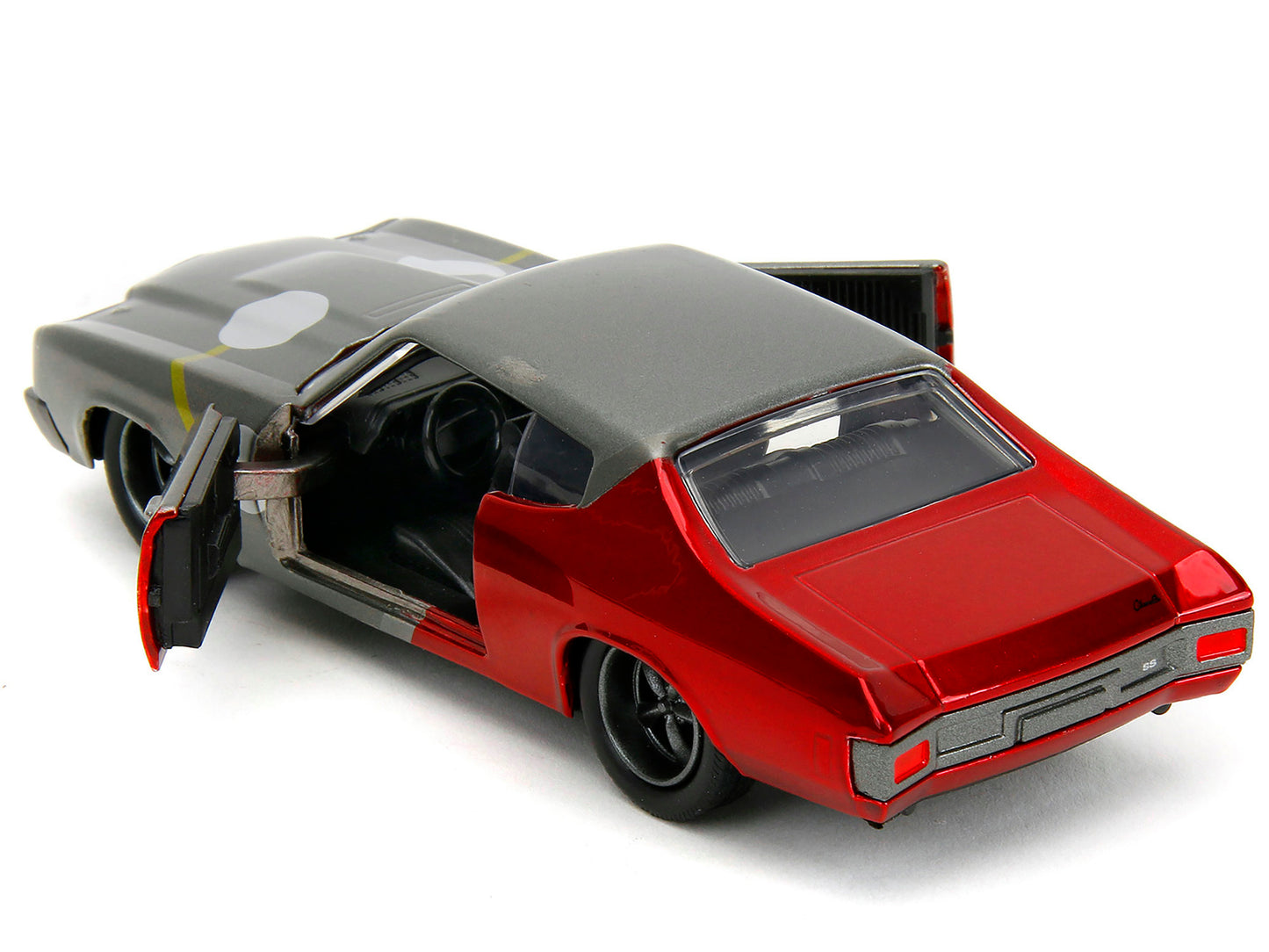 1970 Chevrolet Chevelle SS Gray Metallic and Red Metallic with - Premium Movie/TV Series Models from Jada - Just $32.39! Shop now at Rapidvehicles