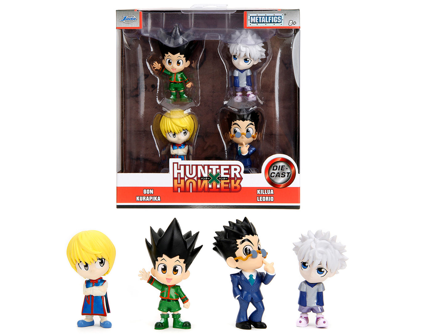 Set of 4 Diecast Figures "Hunter × Hunter" (2011-2014) TV Series "Metalfigs" Series Diecast Models by Jada  free shipping USA