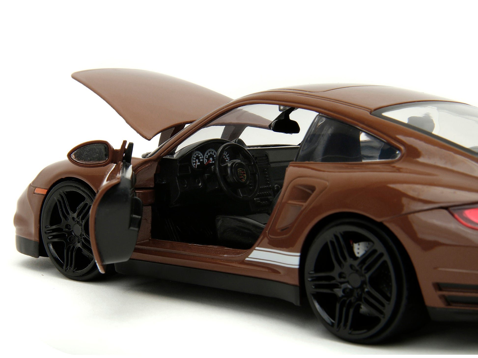 Porsche 911 Turbo Brown and Brown M&M Diecast Figure "M&M's" - Premium Porsche Models from Jada - Just $59.99! Shop now at Rapidvehicles