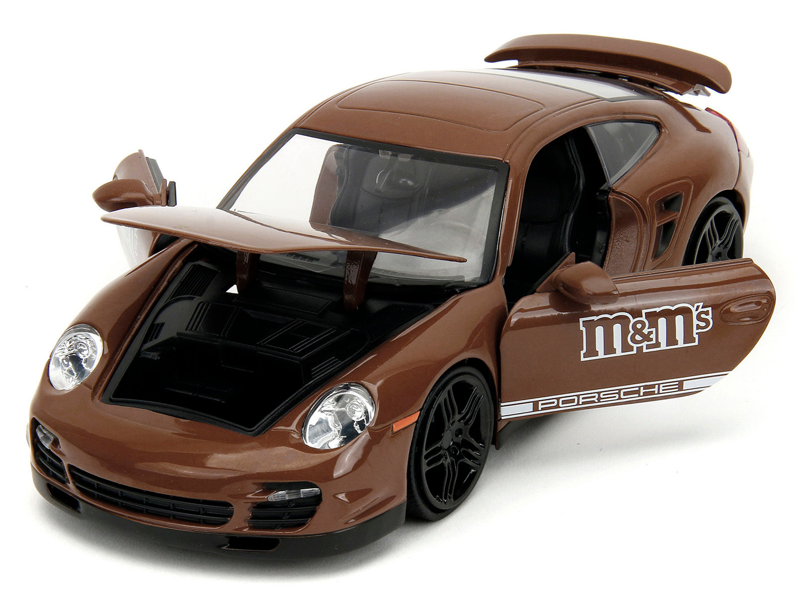 Porsche 911 Turbo Brown and Brown M&M Diecast Figure "M&M's" - Premium Porsche Models from Jada - Just $59.99! Shop now at Rapidvehicles