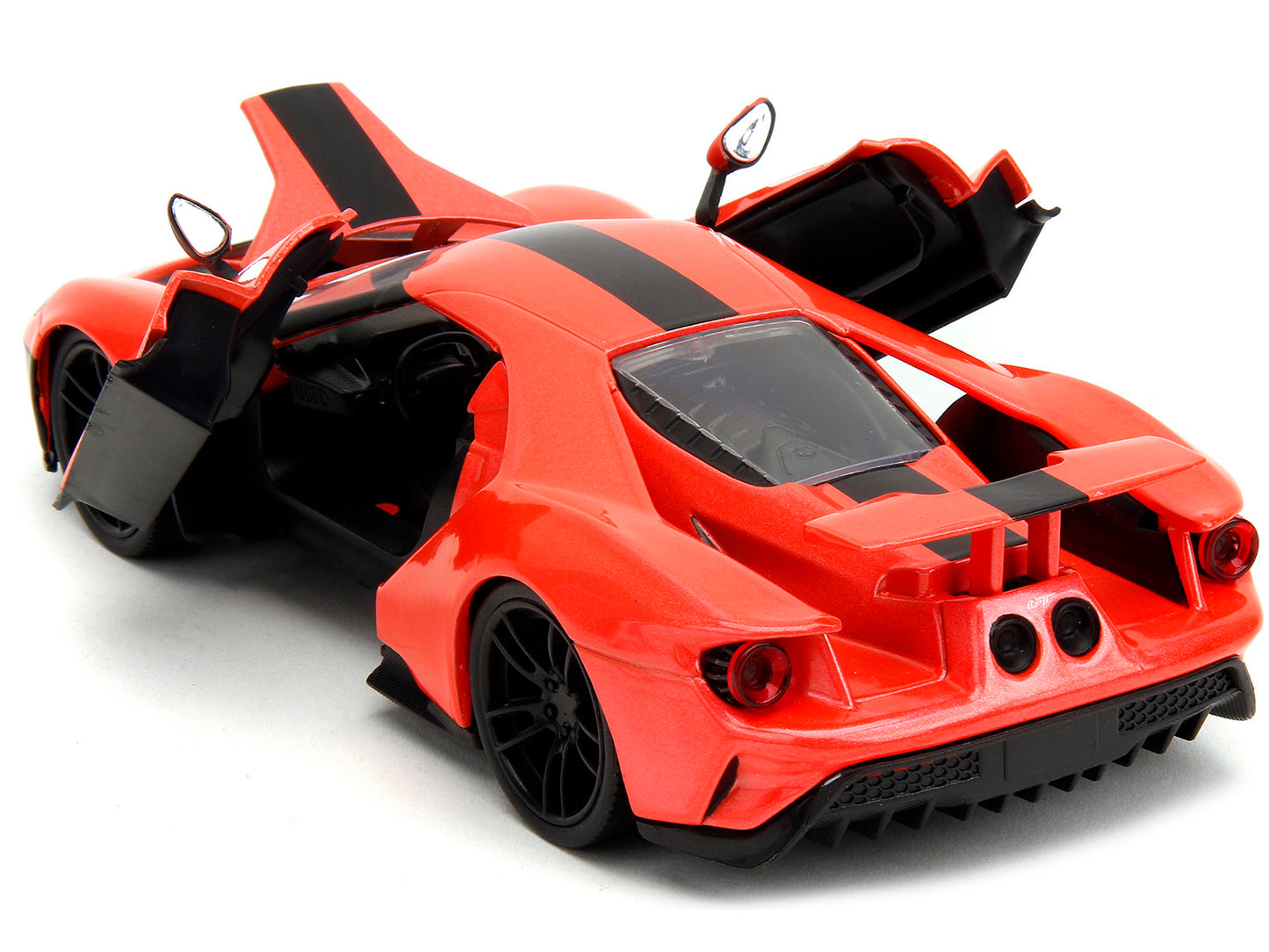 2017 Ford GT Light Red Metallic with Black Stripe "Pink Slips" - Premium Ford Models from Jada - Just $62.99! Shop now at Rapidvehicles