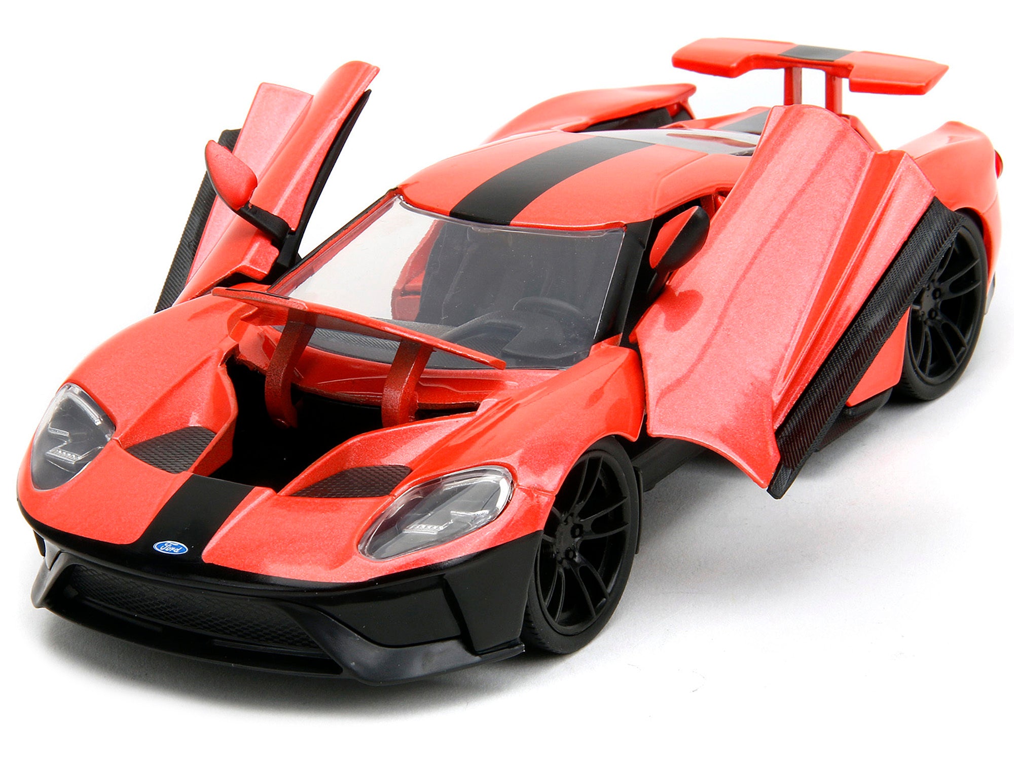 2017 Ford GT Light Red Metallic with Black Stripe "Pink Slips" Series 1/24 Diecast Model Car by Jada - Premium Ford Models from Jada - Just $57.18! Shop now at Rapidvehicles