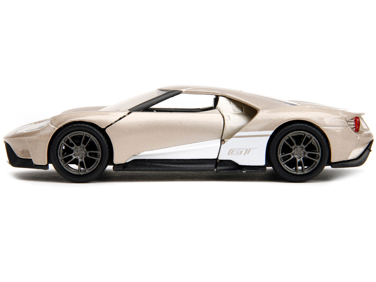 2017 Ford GT Gold Metallic with White Accents "Pink Slips" Series - Premium Ford Models from Jada - Just $29.69! Shop now at Rapidvehicles