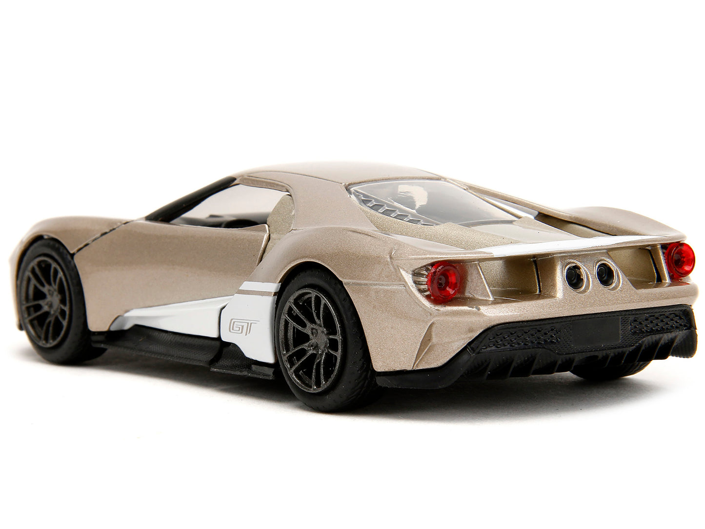 2017 Ford GT Gold Metallic with White Accents "Pink Slips" Series - Premium Ford Models from Jada - Just $29.69! Shop now at Rapidvehicles