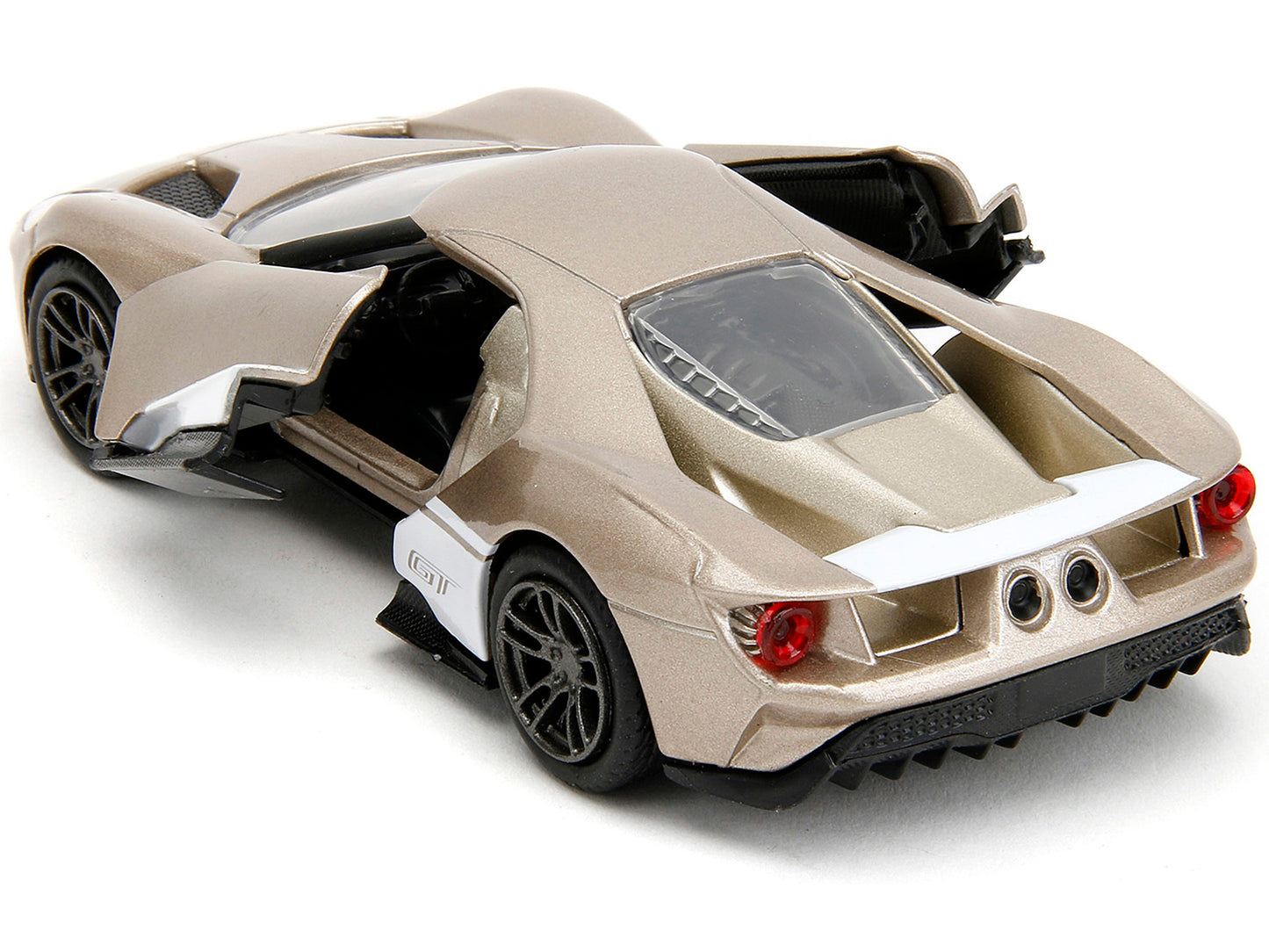 2017 Ford GT Gold Metallic with White Accents "Pink Slips" Series - Premium Ford Models from Jada - Just $29.69! Shop now at Rapidvehicles