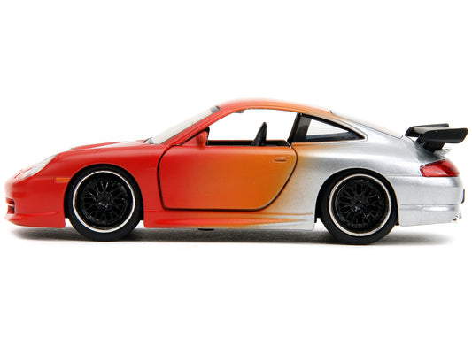 Porsche 911 GT3 RS Matt Orange and Silver Metallic "Pink Slips"