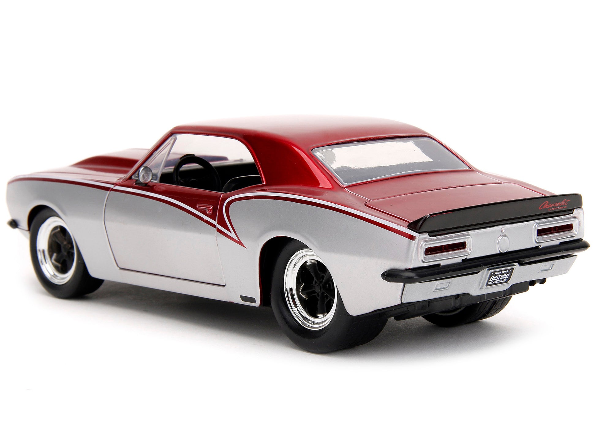 1967 Chevrolet Camaro Candy Red and Silver Metallic "Bigtime - Premium Chevrolet Models from Jada - Just $62.09! Shop now at Rapidvehicles