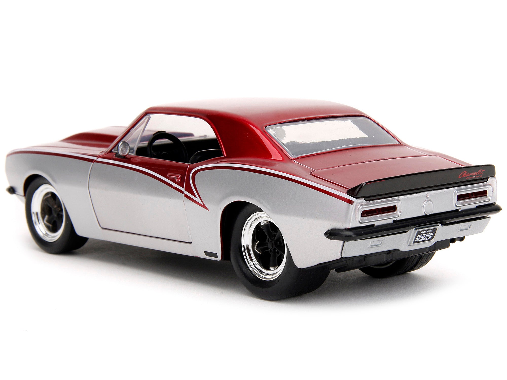 1967 Chevrolet Camaro Candy Red and Silver Metallic "Bigtime Muscle" Series 1/24 Diecast Model Car by Jada - Premium Chevrolet Models from Jada - Just $56.38! Shop now at Rapidvehicles