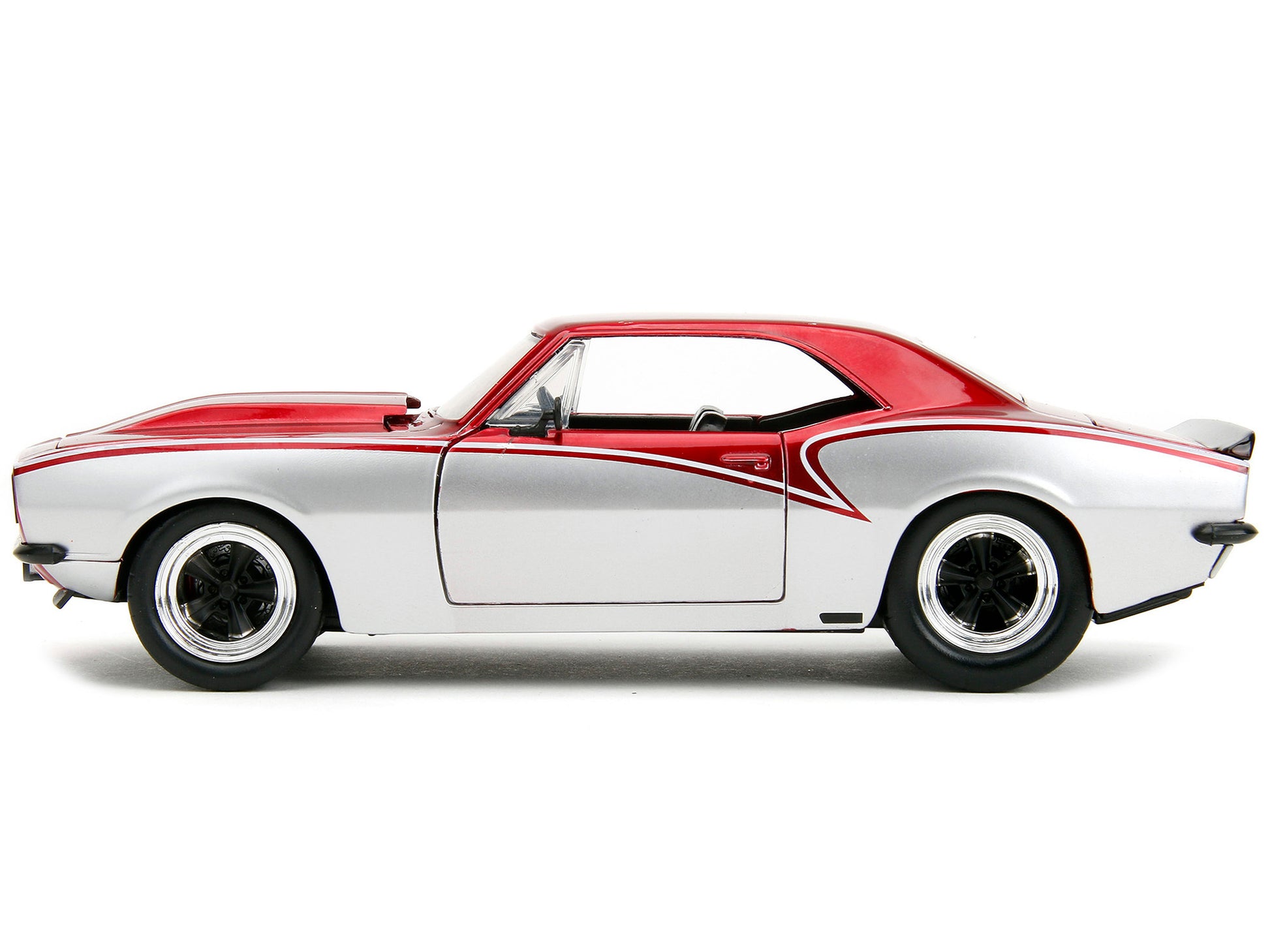 1967 Chevrolet Camaro Candy Red and Silver Metallic "Bigtime - Premium Chevrolet Models from Jada - Just $62.09! Shop now at Rapidvehicles