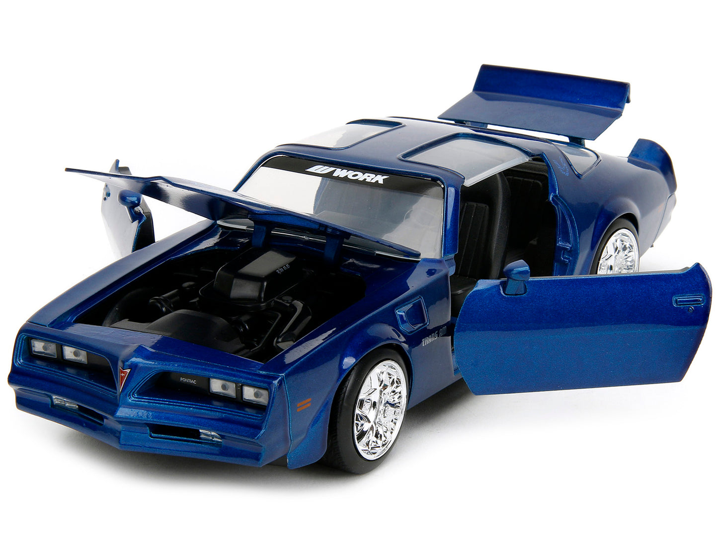 1977 Pontiac Firebird Trans Am Blue Metallic "Bigtime Muscle" - Premium Pontiac Models from Jada - Just $62.09! Shop now at Rapidvehicles