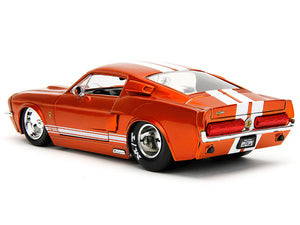 1967 Ford Mustang Shelby GT500 Candy Orange with White Stripes "Bigtime Muscle" Series 1/24 Diecast Model Car by Jada - Premium Mustang Models from Jada - Just $45.99! Shop now at Rapidvehicles