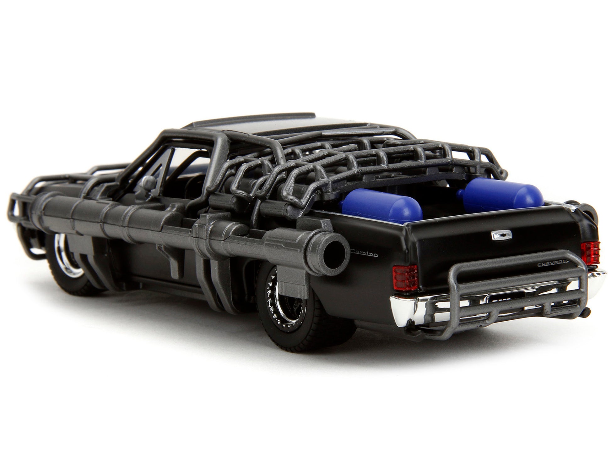 1967 Chevrolet El Camino with Cannons Matt Black "Fast X" (2023) - Premium Fast & Furious Models from Jada - Just $24.01! Shop now at Rapidvehicles