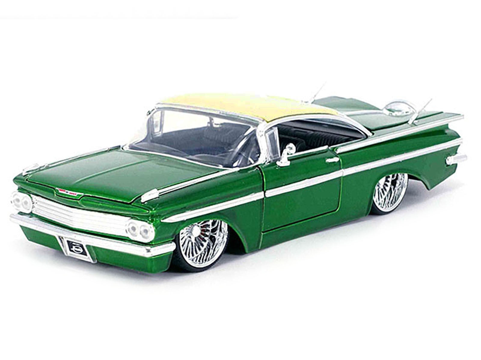 1959 Chevrolet Impala Lowrider Green Metallic with Cream Top and - Premium Chevrolet Models from Jada - Just $62.99! Shop now at Rapidvehicles