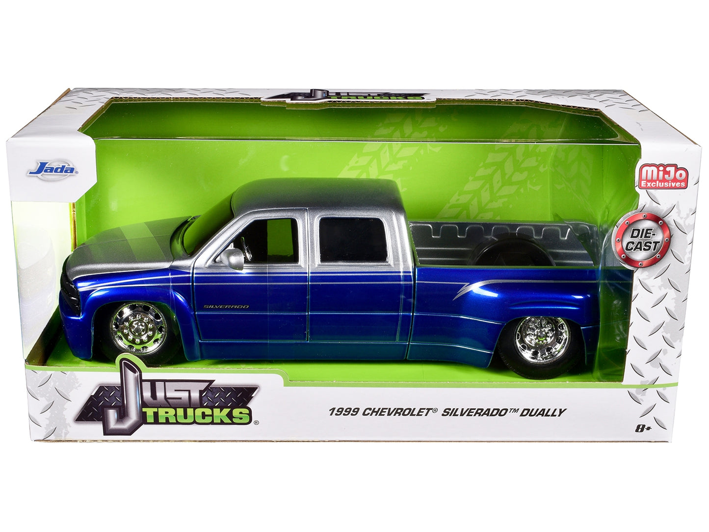 1999 Chevrolet Silverado Dually Pickup Truck Blue Metallic and