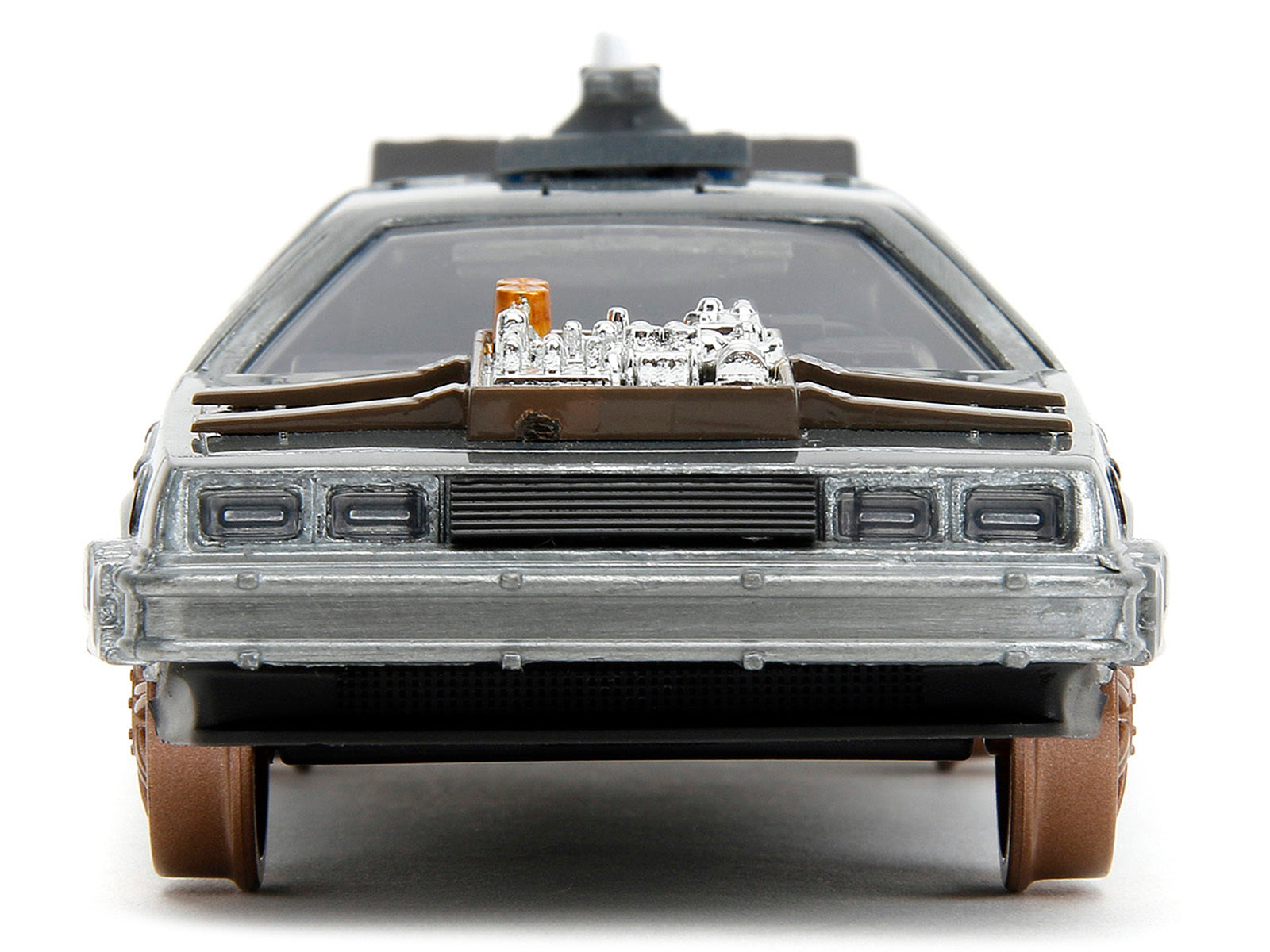 DeLorean DMC (Time Machine) Brushed Metal Train Wheel Version "Back to the Future Part III" (1990) Movie "Hollywood Rides" Series 1/32 Diecast Model Car by Jada - Premium Movie/TV Series Models from Jada - Just $26.68! Shop now at Rapidvehicles