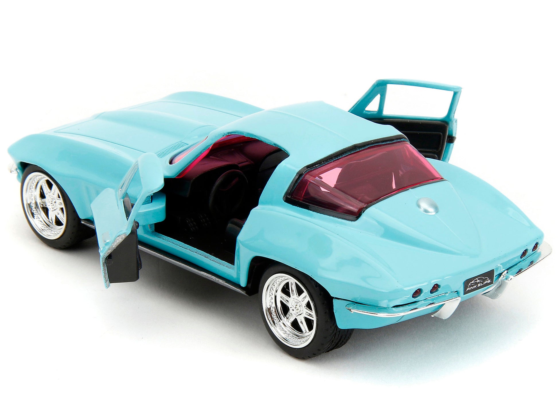 1966 Chevrolet Corvette Light Blue with Pink Tinted Windows "Pink - Premium Corvette Models from Jada - Just $29.69! Shop now at Rapidvehicles