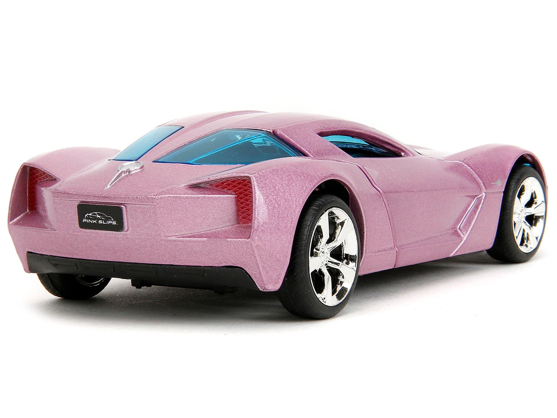 2009 Chevrolet Corvette Stingray Concept Pink Metallic with Blue - Premium Corvette Models from Jada - Just $26.68! Shop now at Rapidvehicles