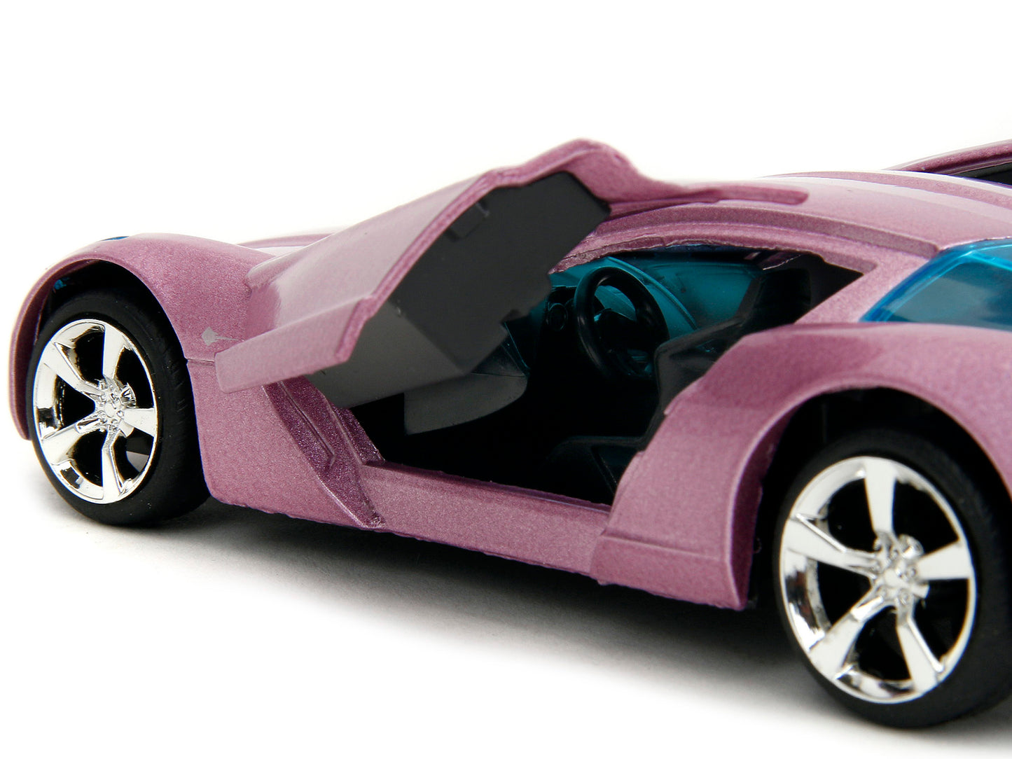 2009 Chevrolet Corvette Stingray Concept Pink Metallic with Blue - Premium Corvette Models from Jada - Just $26.68! Shop now at Rapidvehicles