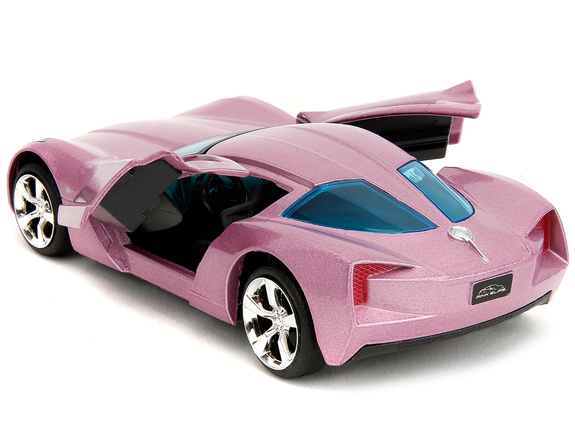 2009 Chevrolet Corvette Stingray Concept Pink Metallic with Blue - Premium Corvette Models from Jada - Just $26.68! Shop now at Rapidvehicles