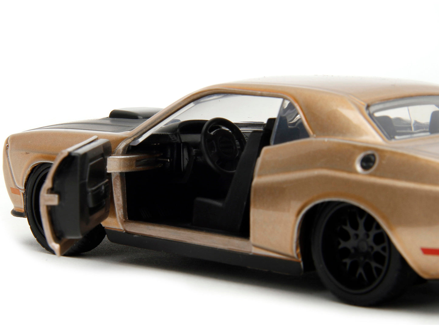 2012 Dodge Challenger SRT8 Gold Metallic with Black Hood "Pink - Premium Dodge Models from Jada - Just $29.69! Shop now at Rapidvehicles